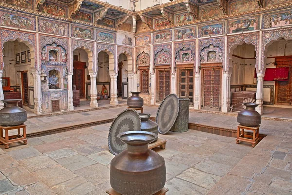 Dundlod Rajasthan Inde Décembre 2017 Musée Seth Arjundas Goenka Haveli — Photo