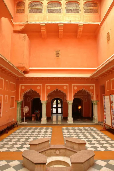 Amber Rajasthan Inde Décembre 2017 Cour Intérieure Musée Impression Manuelle — Photo