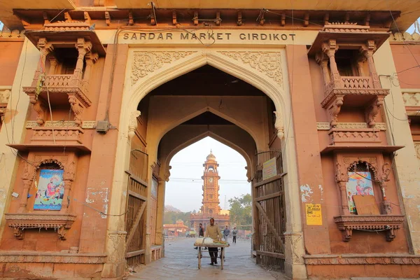 Jodhpur Rajasthan India Diciembre 2017 Puerta Entrada Del Mercado Sardar — Foto de Stock