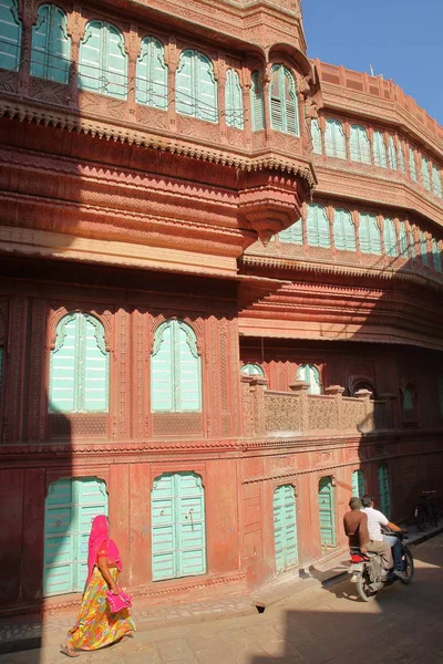 Bikaner Rajasthan India December 2017 Kleurrijke Haveli Gebouwen Oude Stad — Stockfoto