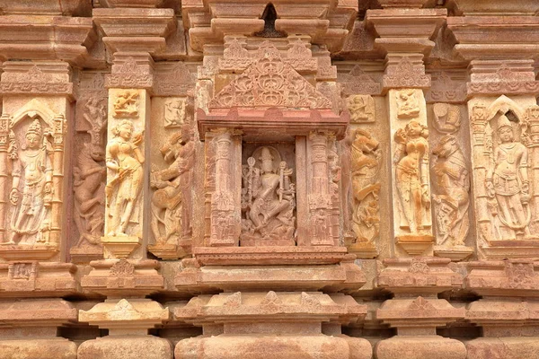 Деталі Скульптури Індуїстський Храм Menal Раджастан Індія Menal Знаходиться Від — стокове фото
