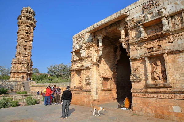 Chittorgarh Rajasthan Inde Décembre 2017 Porte Mahasati Située Intérieur Fort — Photo