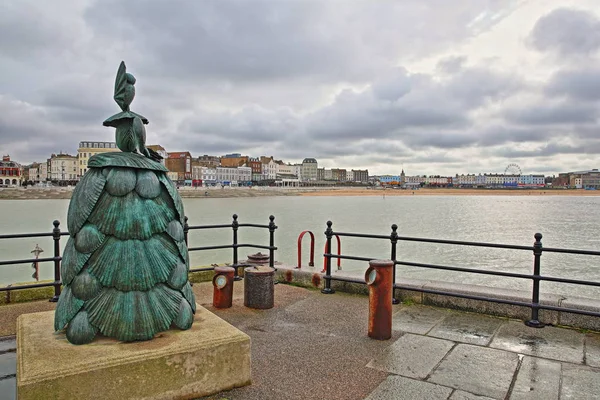 Margate Reino Unido Fevereiro 2018 Mrs Booth Escultura Shell Lady — Fotografia de Stock