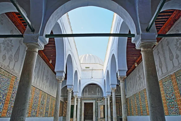 Kairouan Tunísia Dezembro 2019 Abou Zamaa Zaouia Mesquita Barbeiro Mesquita — Fotografia de Stock