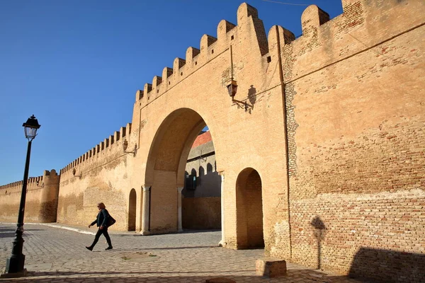 Kairouan Túnez Diciembre 2019 Puerta Entrada Kairuán Lado Este Ciudad —  Fotos de Stock