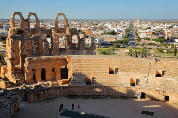 Jem Tunisia December 2019 Impressive Roman Amphitheater Jem City Jem — Stock Photo, Image