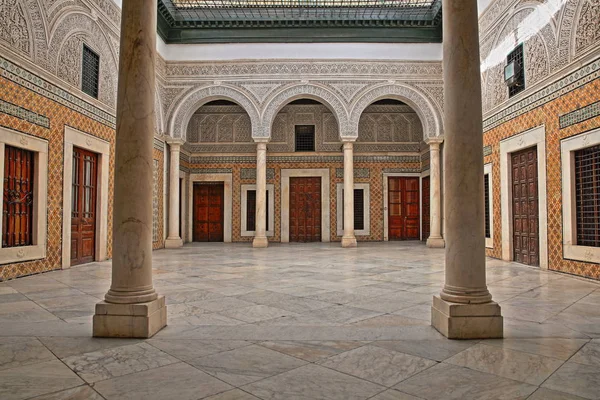 Tunis Tunísia Dezembro 2019 Impressionante Pátio Interior Palácio Dar Lasram — Fotografia de Stock