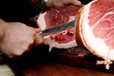 Öğle yemeği İtalyanca et kesme