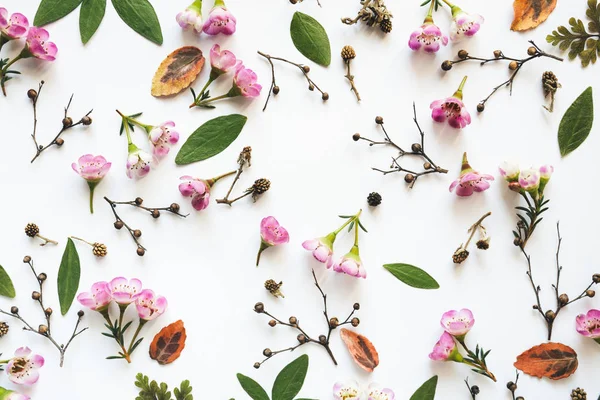 Tam çerçeve çiçek desenli