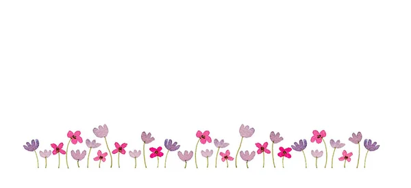 Virágos összetétele akvarell — Stock Fotó
