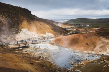 İzlanda 'nın ünlü jeotermal bölgesi..