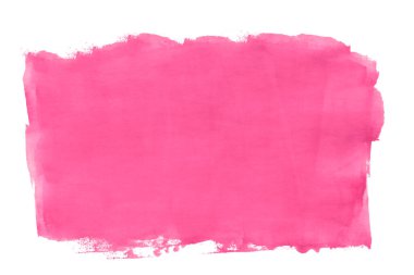 Soyut pembe suluboya arka plan. Beyaz arkaplanda izole.