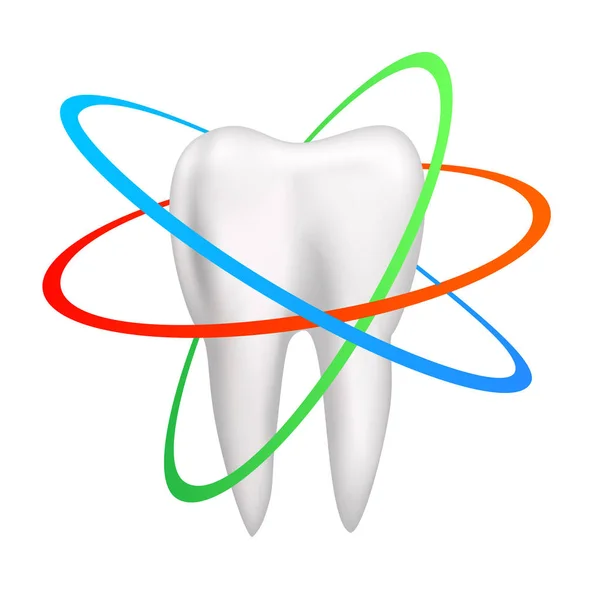 Sağlıklı diş korumalı — Stok Vektör