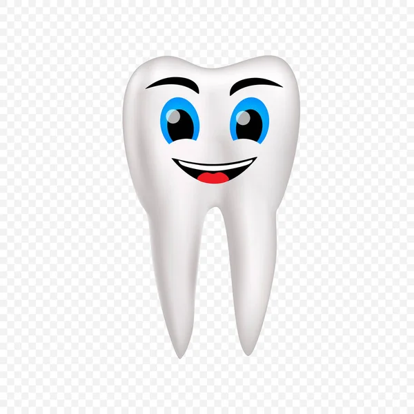 Sağlıklı diş gülümseme — Stok Vektör