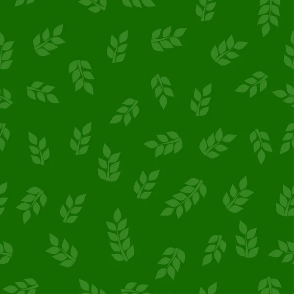 Hoja verde textura sin costura — Vector de stock