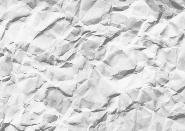 Faltiges weißes horizontales Papier — Stockvektor
