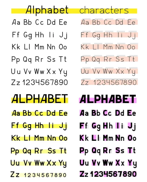 Алфавіту білий фон — стоковий вектор