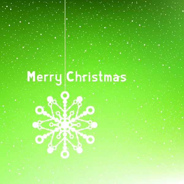 Texto Feliz Navidad verde — Vector de stock