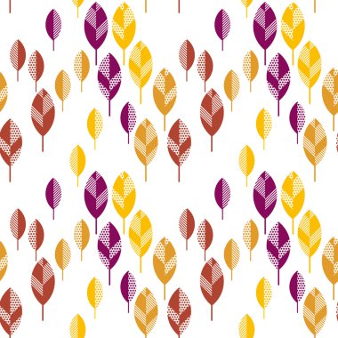 sonbahar vektör çizim soyut kalıyor. Dikişsiz desen zekâ