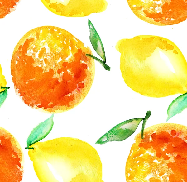Акварель лайм и лимонные фрукты иллюстрации. цитрусовые — стоковое фото