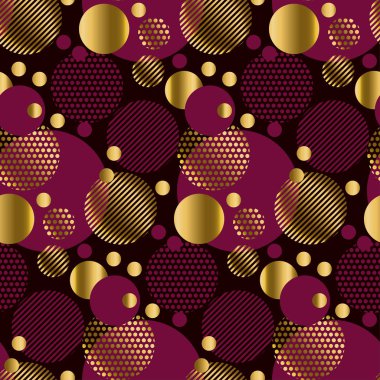 sorunsuz noktalar modern lüks desen siyah arka plan üzerine. geometr