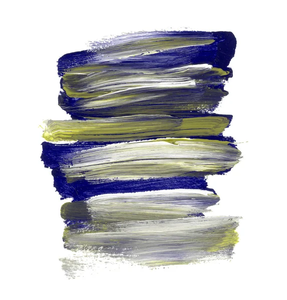 Gray nad blue daub background. Handmade brush stroke for backdro — Stock Photo, Image