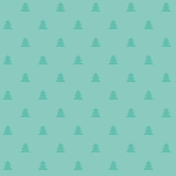 Naive Christmas vector seamless pattern with trees. Xmas simple — Stock Vector