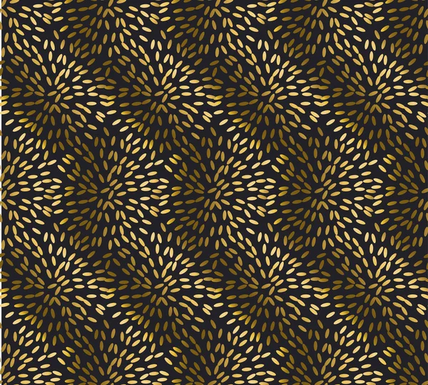Złoty ryż jednolity wzór. uroczysty blachy teksturowane ornament. gre — Wektor stockowy