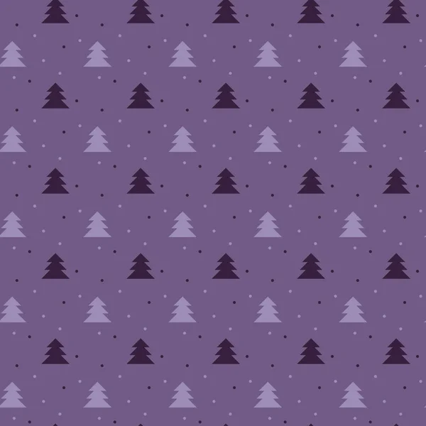 ナイーブ クリスマス シームレス パターン ベクトルの木 ans 雪で。Xma — ストックベクタ