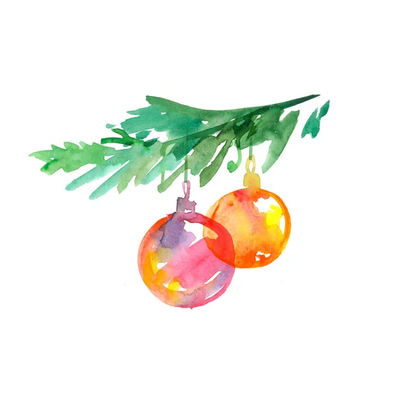 Bauble kerstboom bijkantoor. Bubble xmas decoratie — Stockfoto