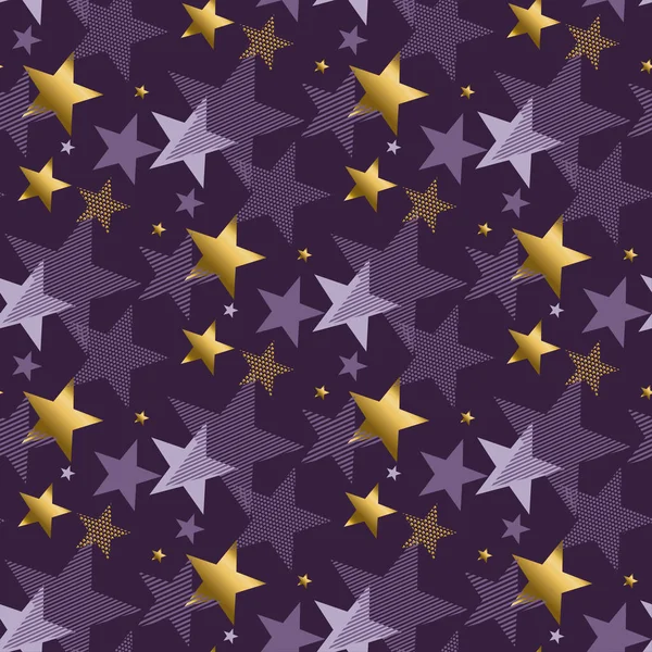 Conceito abstrato estrelado noite vetor ilustração. estilo moderno — Vetor de Stock