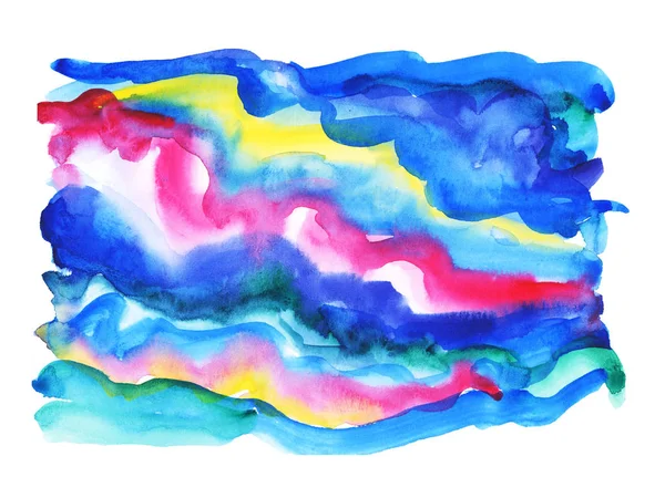 Abstrato artístico aquarela fundo de colorido universo spa — Fotografia de Stock