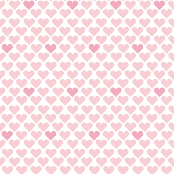 Valentine bezszwowe polka dot wzór geometrii z serca. proste, słodkie serca kształt powtarzalne motyw dla tkaniny, papier, tło — Wektor stockowy