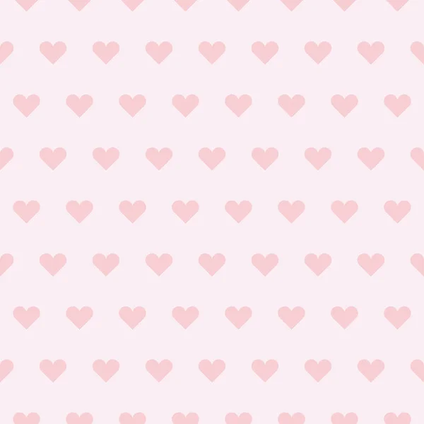 Valentine bezszwowe polka dot wzór geometrii z serca. proste, słodkie serca kształt powtarzalne motyw dla tkaniny, papier, tło — Wektor stockowy