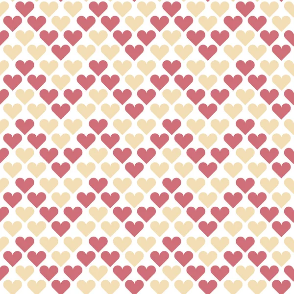 Modello di geometria a pois senza cuciture San Valentino con cuori. semplice motivo ripetibile a forma di cuore carino per tessuto, carta da imballaggio, sfondo — Vettoriale Stock