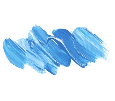 arka plan için derin mavi canlı fırça darbesi. boya el çekilmiş Il