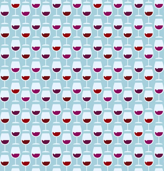 Restaurant – wine bar απρόσκοπτη στυλ ρετρό μοτίβο με ποτήρι κρασιού — Διανυσματικό Αρχείο