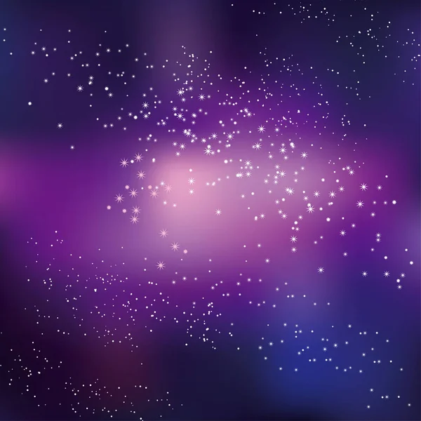 Ciel nocturne étoiles concept vectoriel illustration pour fond . — Image vectorielle