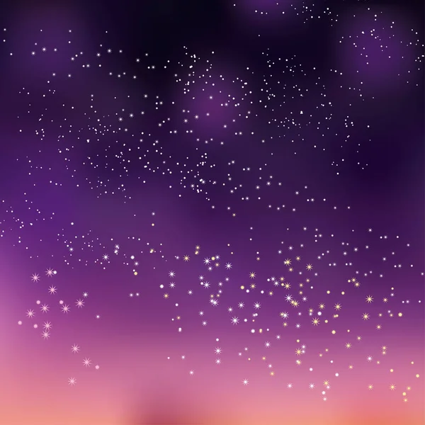 Cielo nocturno estrellas concepto vector ilustración para fondo . — Vector de stock