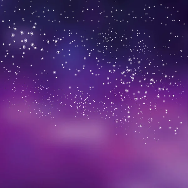 Night sky stars concept vector illustration for background. — Stock Vector