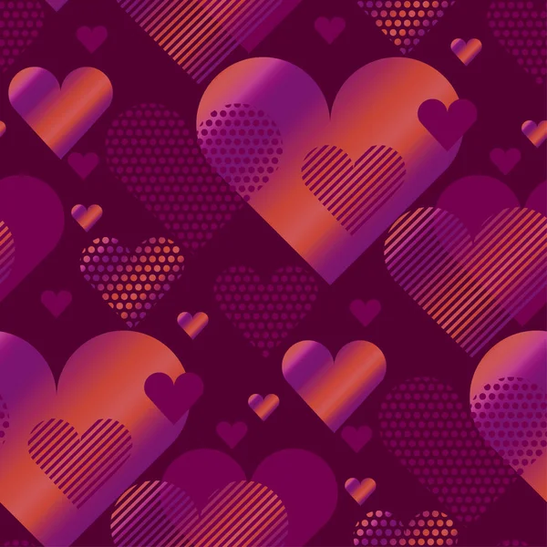 Rosa kärlek hjärtat begreppet vektorillustration för bakgrund. enkla — Stock vektor