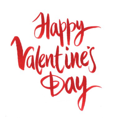 Elle çizilmiş illüstrasyon için tatil de aşk sözcüklerle yazı