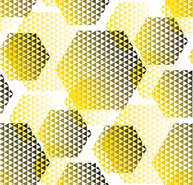 Sarı ve siyah renk kavramı modern geometri deseni. Geo