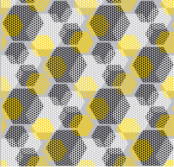 Concept modern geometry pattern with yellow and black color. geo — Stock Vector