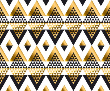 üçgen şekil geometrik Afrikalı kabile seamless modeli 