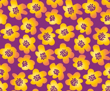 yaz çiçek vektör çizim 60 retro'ların içinde stil. soyut h