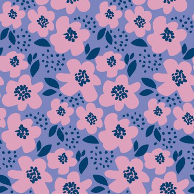 yaz çiçek vektör çizim 60 retro'ların içinde stil. soyut h