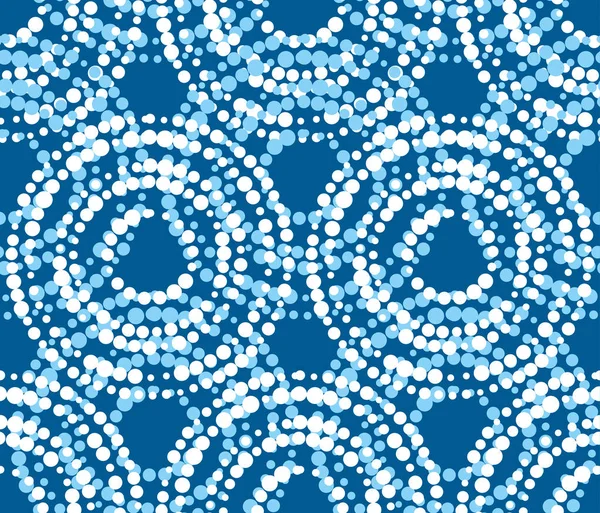 Azul y blanco de estilo asiático concepto de patrón sin costuras. simp moderno — Vector de stock