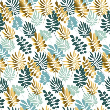 Soyut tropikal seamless modeli içinde ihale pastel rengi değiştirmez.