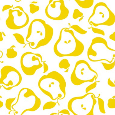Sarı basit düz peir meyve Dikişsiz desen kumaş, kitch için